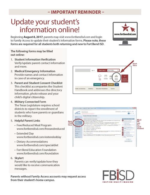 Important: Updating Student Information 